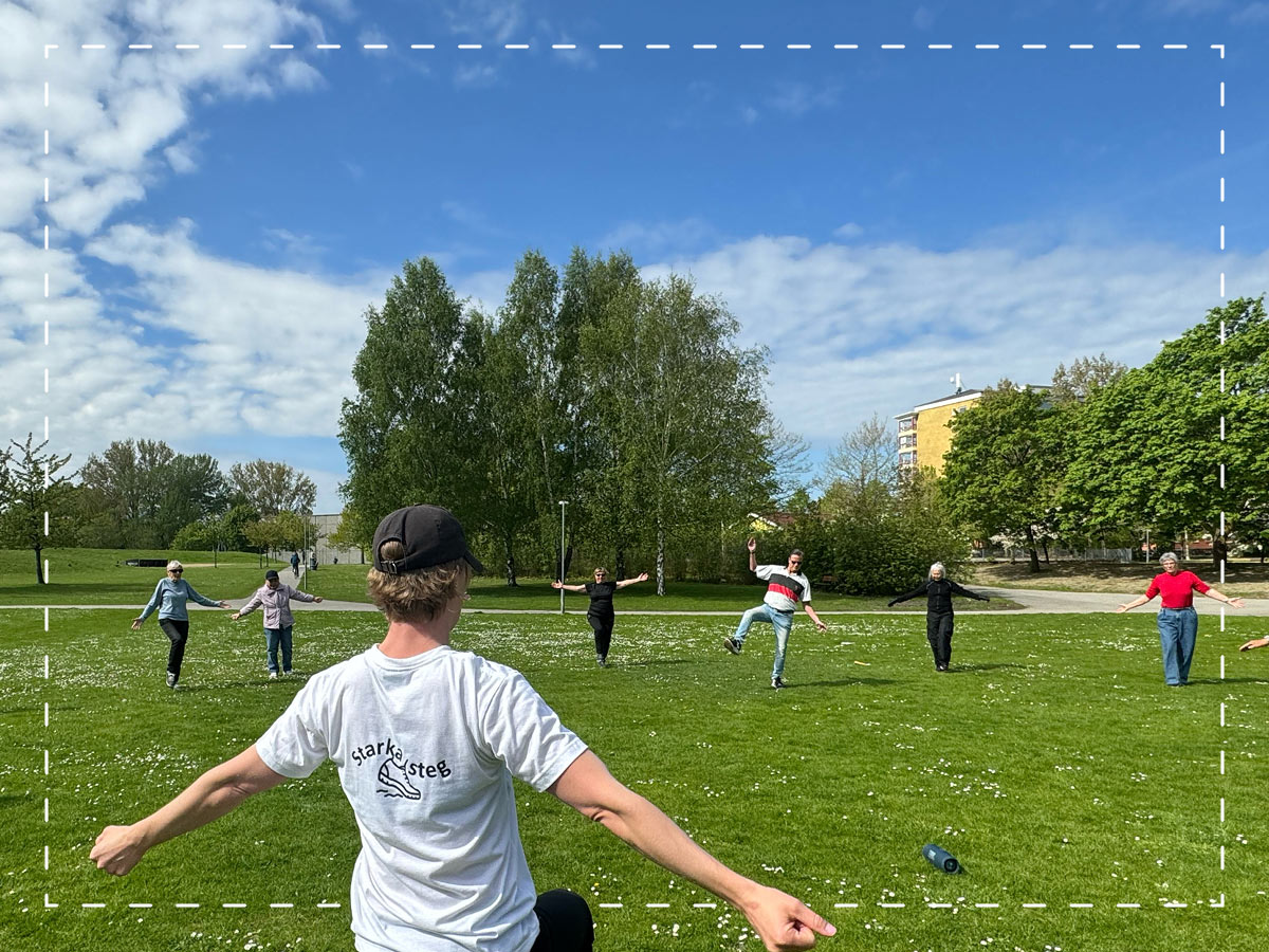 Starka steg – Foto från utomhusträning